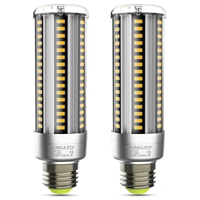 Image of Super Bright 25 W E27 LED Bulb, 250 Replacement, 4000 K Neutral White 3000 Lm, 360 Beam Angle, Not Dimmable, Pack of 2