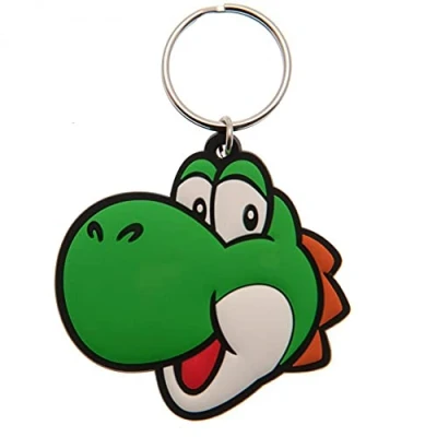 Image of Pyramid International Super Mario (Yoshi) Rubber Keychains, Green, One Size
