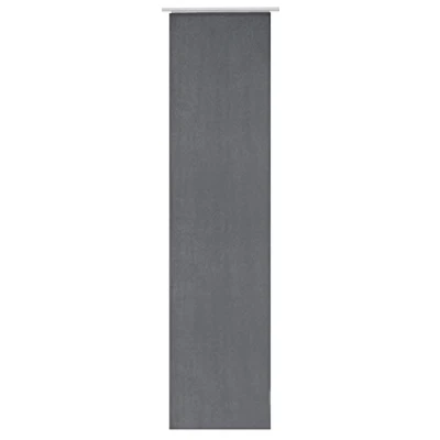 Image of Elbersdrucke Lino 17 Curtain Panel Polyester Dark Grey 245 x 60 cm