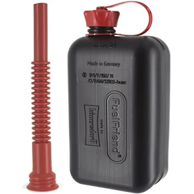 Image of FuelFriend® BIG max. 2.0 liters + Outlet Pipe flexible jerrycan with UN approval perfect for motorcycles, cars and more