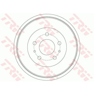 Image of 1781451, BV611126BB Brake Drum TRW DB4427 250mm FORD: FOCUS 3
