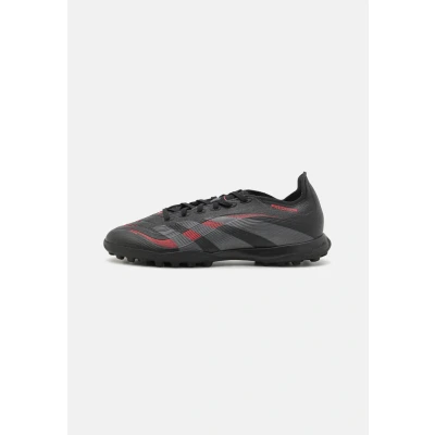 Image of adidas Unisex Predator League Turf Football Boots, Core Black/Grey Four/Lucid Red, 8.5 UK