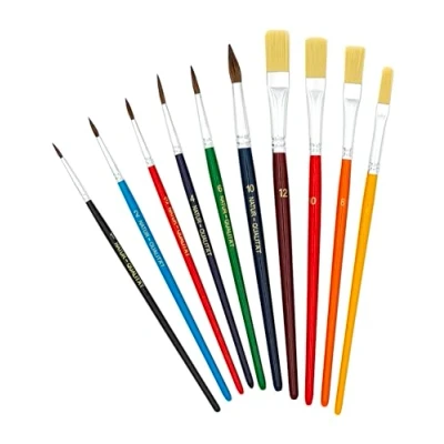Image of TSI Brush, Coloured, Haarpinsel 1,2,3,4,6,1 Borstenpinsel 6,8,10,12