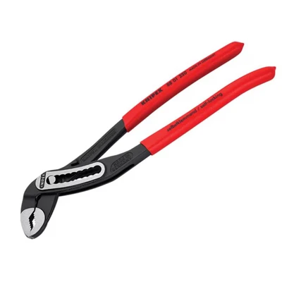 Image of Knipex Alligator® Water Pump Pliers black atramentized, with non slip plastic coating 250 mm (self service card/blister) 88 01 SB