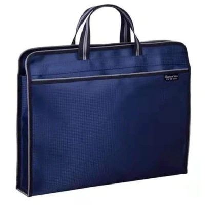 Image of Portable Business Briefcase Case B4 Document Bag Expanding File Folder Waterproof Handbag with Handle Organiser Envelope Carrying Storage Tote