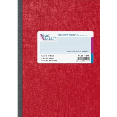 Image of König &amp; Ebhardt 8616271 Notebook, A6, Chequered, Red