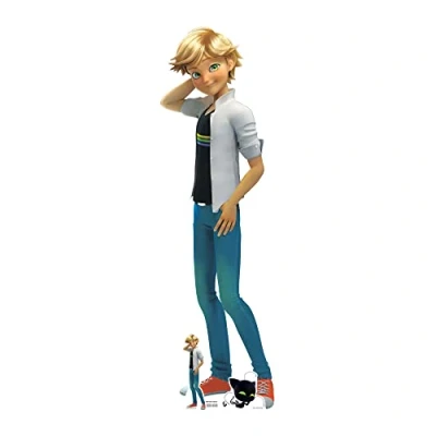 Image of Star Cutouts SC4045 Adrien Agreste Cardboard Cut Out Height 151cm Miraculous: Tales of Ladybug &amp; Cat Noir