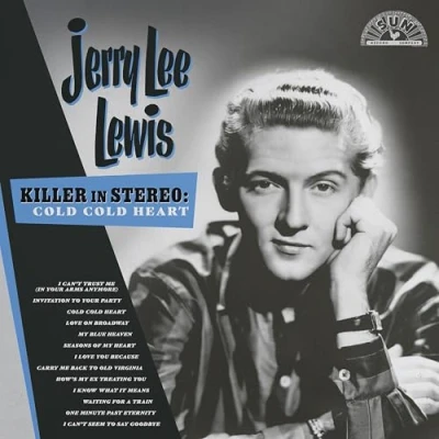 Image of Jerry Lee Lewis Killer In Stereo: Cold, Cold Heart Blue Splatter vinyl Sealed 2024 UK LP 015047810260