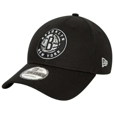 Image of New Era NBA Brooklyn Nets Infill 9 Forty Cap Black