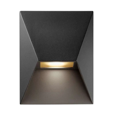 Image of Nordlux Pontio 15 outdoor wall light, width cm, black