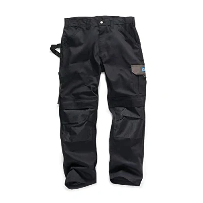 Image of Tough Grit Work Trousers Black 30R