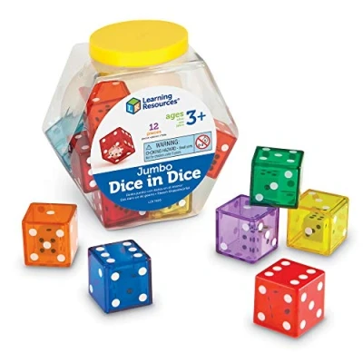 Image of Learning Resources Jumbo Dice in Set of 12