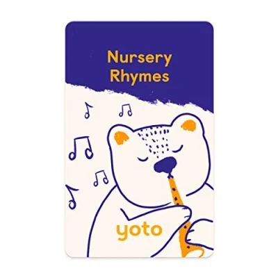 Image of Yoto Nursery Rhymes Kids Acoustic Musical Card for Use with Player &amp; Mini All in 1 Audio Player, Educational Screen Free Listening Fun Singalong Songs Playtime, Parties Travel