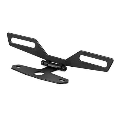 Image of Motorcycle Number Plate Bracket, Adjustable Motorbike Holder Flip Up License Bracket Tail Light for ATV Dirt Bike