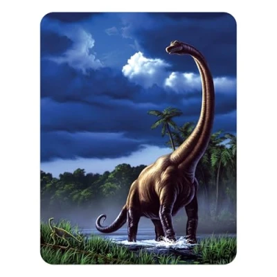 Image of 3D LiveLife Magnet Brachiosaurus from Deluxebase. Lenticular Dinosaur Fridge Magnet. Magnetic decor for kids and adults with artwork licensed renowned artist, Jerry LoFaro