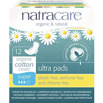 Image of Natracare Ultra Pads Super with Wings 12pieces BUNDLE by