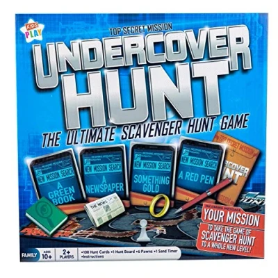 Image of Kids Play Activity Undercover Hunt Game Family Board Games Idea for Modern &amp; Card 2 or More Players Fun Everyone 10+ Years