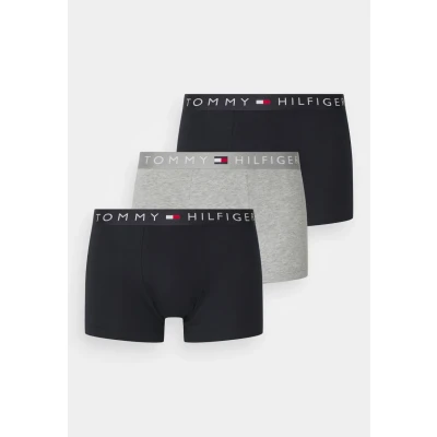 Image of Tommy Hilfiger Original Trunk 3 PACK Pants, Men&#039;s, Size: Small, Grey/white/desert sky