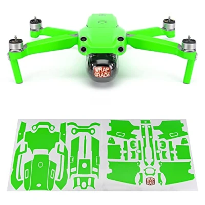 Image of Wrapgrade Main Unit Skin DJI Compatible with Air 2S (NEON GREEN)