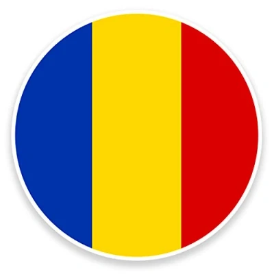 Image of 2 x 10cm Romania Flag Vinyl Sticker Decal Laptop Car Bike Luggage Travel #9097 (10cm Wide High)