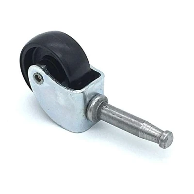 Image of 4 x SWIVEL CASTOR WHEELS 30mm easy fit socket fix stem furniture caster wheel