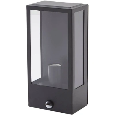 Image of Lindby Ilana outdoor wall light sensor, black