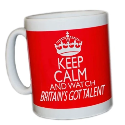 Image of KEEP CALM AND WATCH BRITAIN&#039;S GOT TALENT (RED) MUG
