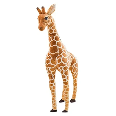 Image of Hengqiyuan Giant Giraffe Cuddly Toy Large Plush Doll Decoration Gift Kids XXL Brown Yellow,100cm