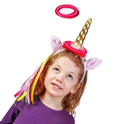 Image of Tobar 29670 Unicorn Headband Hoopla with Rings