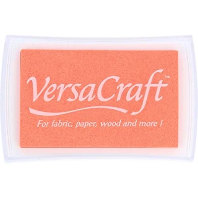 Image of Tsukineko Apricot Versacraft Ink Pad, Synthetic Material, Orange, 6.3 x 9.7 2 cm