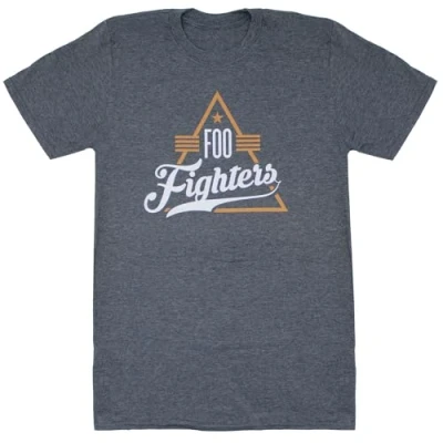 Image of Foo Fighters Triangle T Shirt Mottled Grey XL