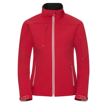 Image of Russell Athletic Womens/Ladies Bionic Soft Shell Jacket (Classic Red) Size X Large