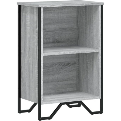 Image of vidaXL Bookcase Grey Sonoma 50x31x74.5 cm Engineered Wood