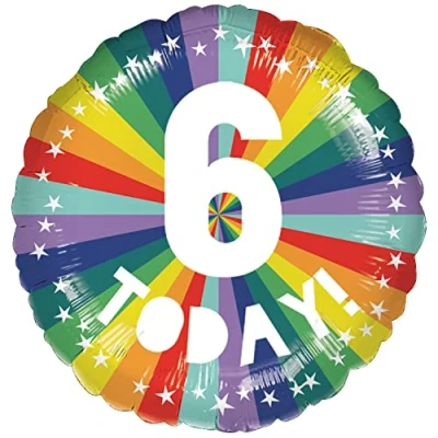 Image of Amscan 9914491 Happy Birthday Ess 6 Foil Ball