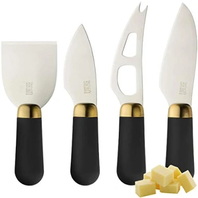 Image of Taylor&#039;s Eye Witness Brooklyn Brass 4 Piece Cheese Knife Set