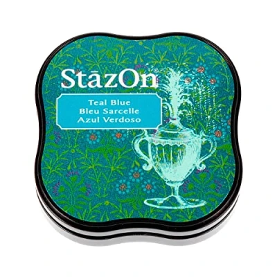 Image of Tsukineko StazOn Midi Pad, Teal Blue