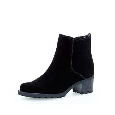 Image of Gabor Women Ankle Boots, Ladies Boots,Low Boots,Half Boots,Bootie,Lined,Winter Boots,Black (Schwarz) / 47,38.5 EU 5.5 UK