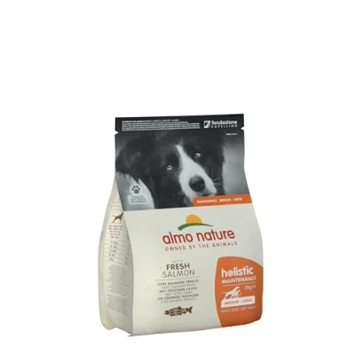 Image of almo nature Dog Food Holistic Medium with Salmon and Rice, 2 Kg, transparent