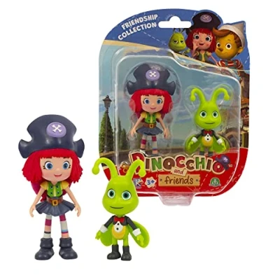 Image of Pinocchio and Friends Action Figure Twin Pack Cricket Figures