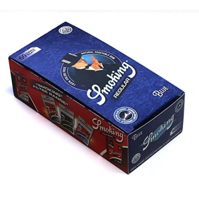 Image of 1 box SMOKING BLUE Tree FREE regular size Rolling paper total 3000 papers