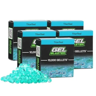 Image of Gel Blaster 50,000 Gellets Refill Ammo Teal, Made for Blasters Non Toxic, Water Based Balls Specifically Blaster, Ages 14+