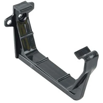 Image of Pack of 3 x Wavin OSMA 4T819b Black Gutter Support Bracket for 100mm Squareline System