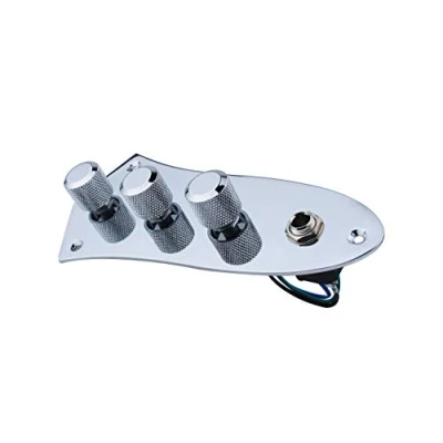 Image of Guyker BJB Preamp/Tone Control with Gain for JB Bass (With Jazz Plate and Knobs)