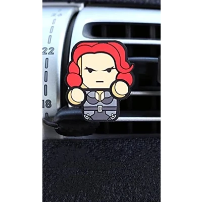 Image of Coolest Novelty Car Air Fresheners! Marvel Avengers, Iron Man, Captain America, Hulk, Thor, Deadpool, Star Wars, Batman... Transform Your Boring Car! (Avengers: Black Widow (Fresh Lemon))