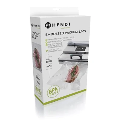 Image of HENDI Embossed vacuum bags, 150x250 mm