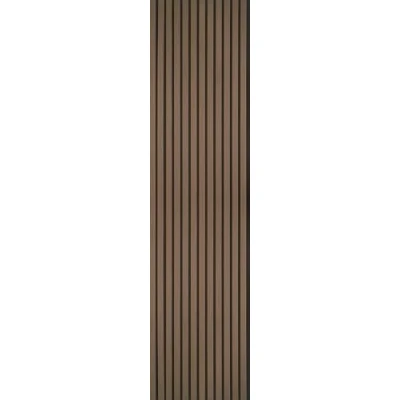 Image of Fuse Acoustic Wooden Wall Panel in Smoked Oak, 240cm x 60cm