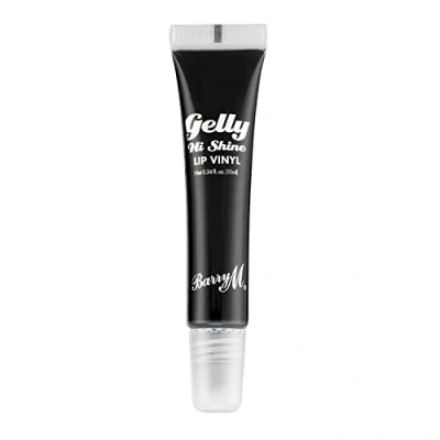 Image of Barry M Gelly Hi Shine Lip Vinyl Gloss, Shade Forbid Black Glossy Finish