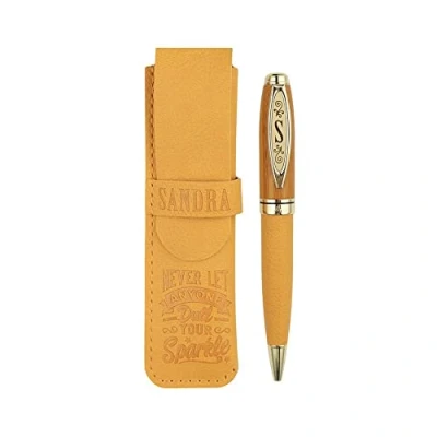 Image of History &amp; Heraldry Personalised Bamboo Signature Pens Sandra