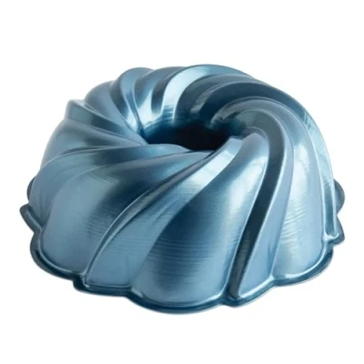 Image of Nordic Ware Formed Swirl Bundt, 10 Cups, Twilight Blue
