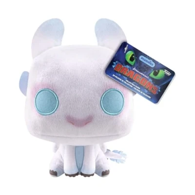 Image of Funko Pop! Plush: HTTYD Light Fury () How to Train Your Dragon Collectable Soft Toy Birthday Gift Idea Official Merchandise Stuffed Plushie for Kids and Adults Ideal Movies Fans